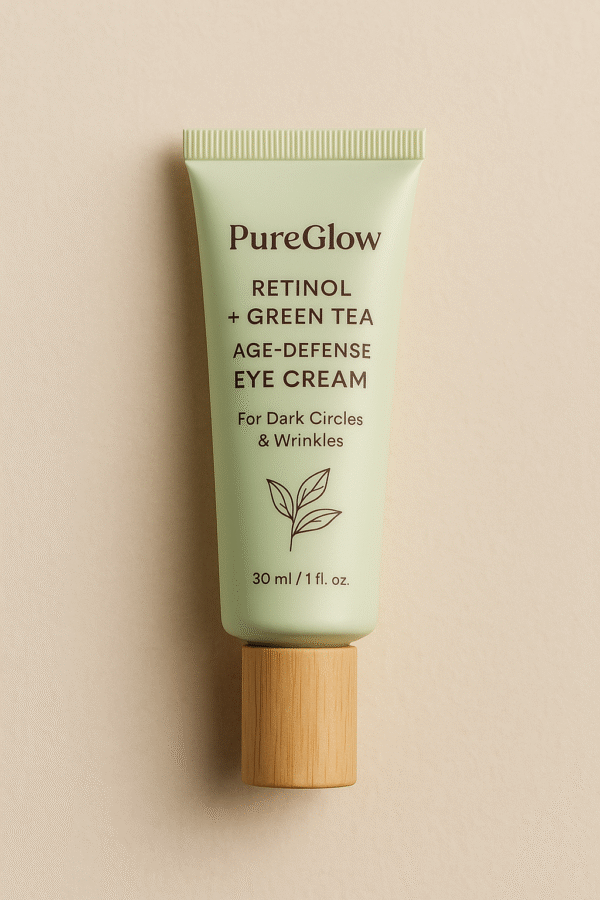 PureGlow Retinol + Green Tea Age-Defense Eye Cream for Dark Spots and Wrinkles Tube 30g
