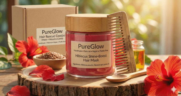 Hair Rescue Combo (Mask + Wooden Comb)