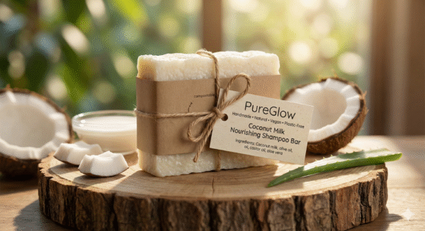PureGlow Coconut Milk Nourishing Shampoo Bar