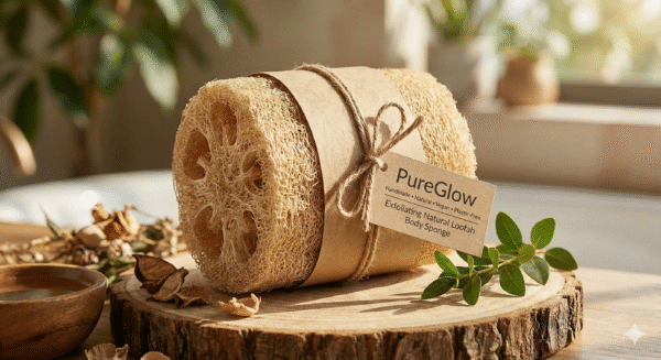 Exfoliating Natural Loofah Body Sponge
